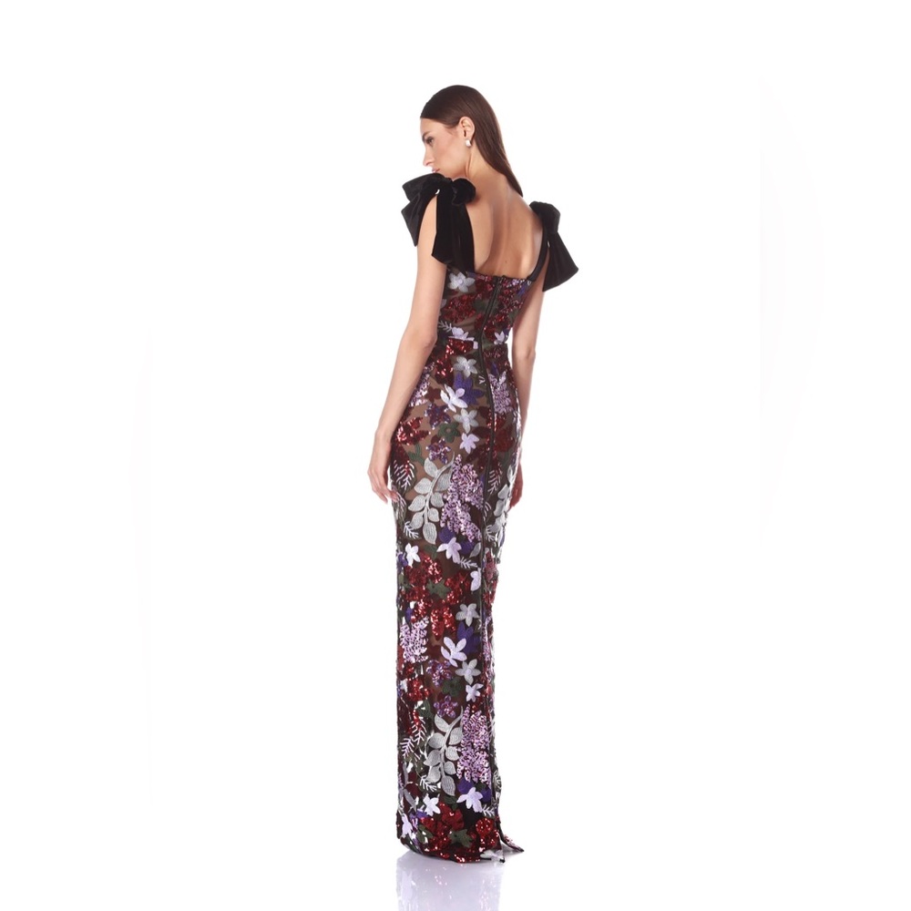 NWOT BRONX AND BANCO Dahlia Maxi Dress in Purple Multi - Picture 7 of 15